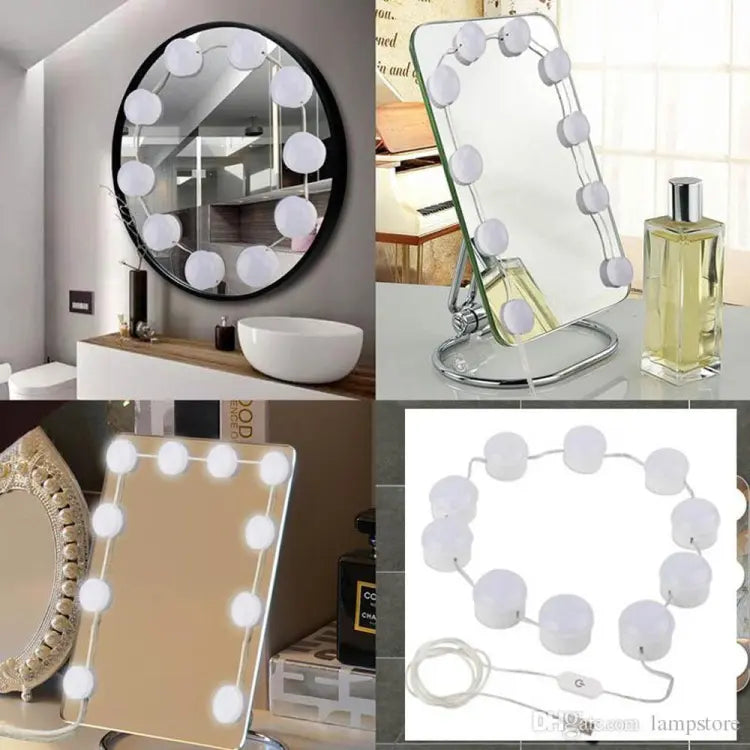 LED Vanity Mirror Lights | 3 Color Adjustable Makeup Mirror Light Kit