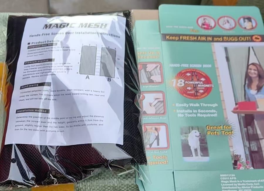 Magnetic Mosquito Mesh Door Curtain | Automatic Closing Insect Screen
