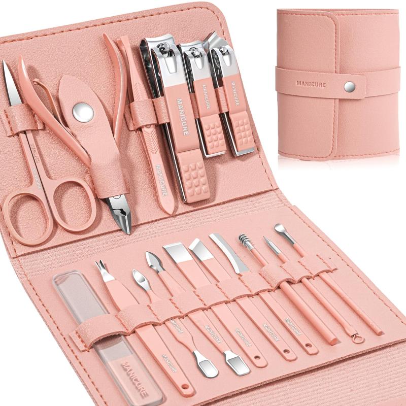 16-in-1-stainless-steel-nail-cutter-manicure-pedicure-kit