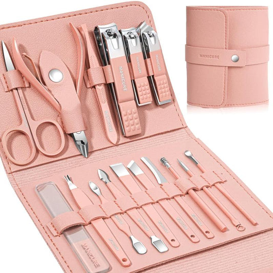 16-in-1-stainless-steel-nail-cutter-manicure-pedicure-kit