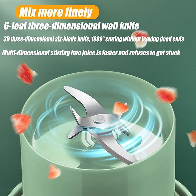 Portable Mini Blender Juicer Cup | Rechargeable USB Smoothie Maker
