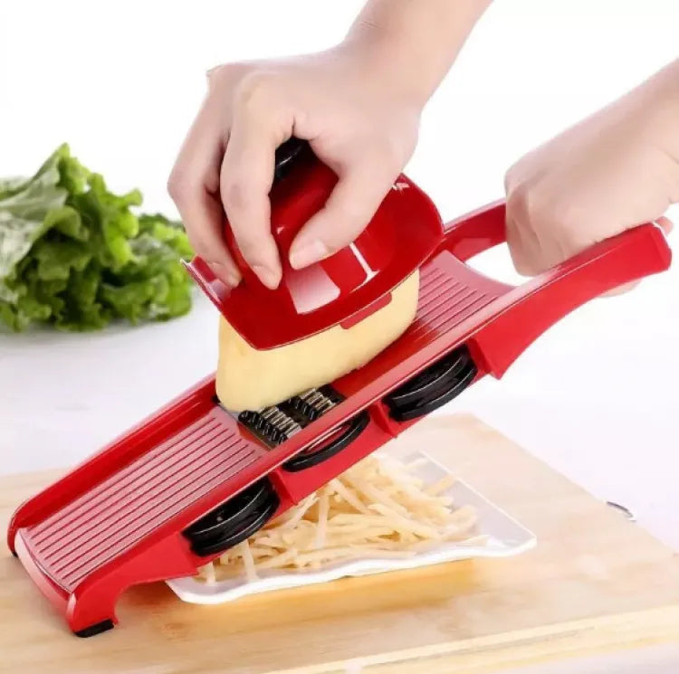 10-in-1 Vegetable Cutter & Mandoline Slicer | Stainless Steel Kitchen Chopper
