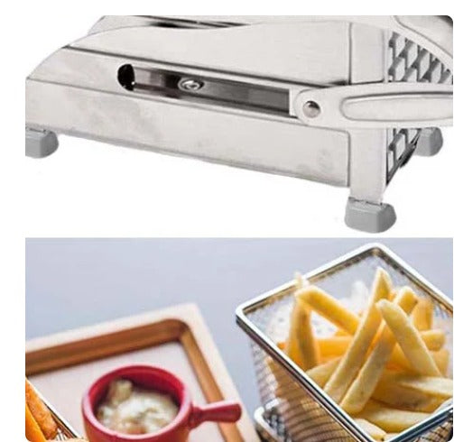 Stainless Steel French Fries Cutter | Manual Potato Slicer Machine