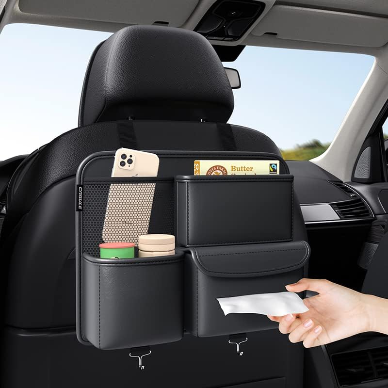 Premium Car Seat Side Organizer | Multifunction PU Storage Bag for Car