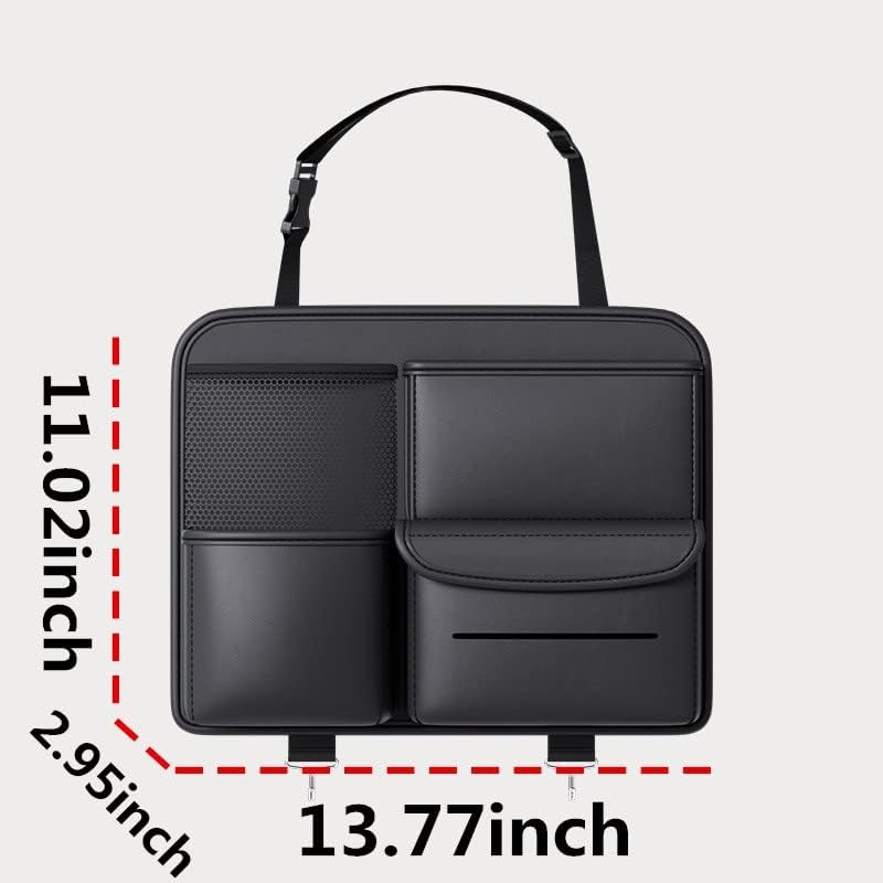 Premium Car Seat Side Organizer | Multifunction PU Storage Bag for Car