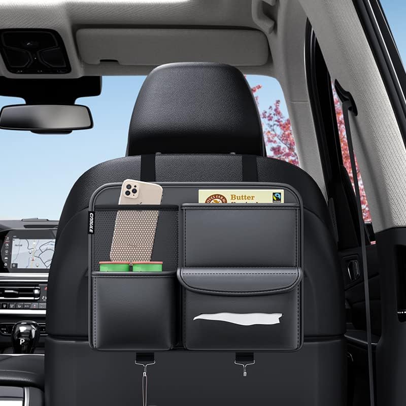 Premium Car Seat Side Organizer | Multifunction PU Storage Bag for Car
