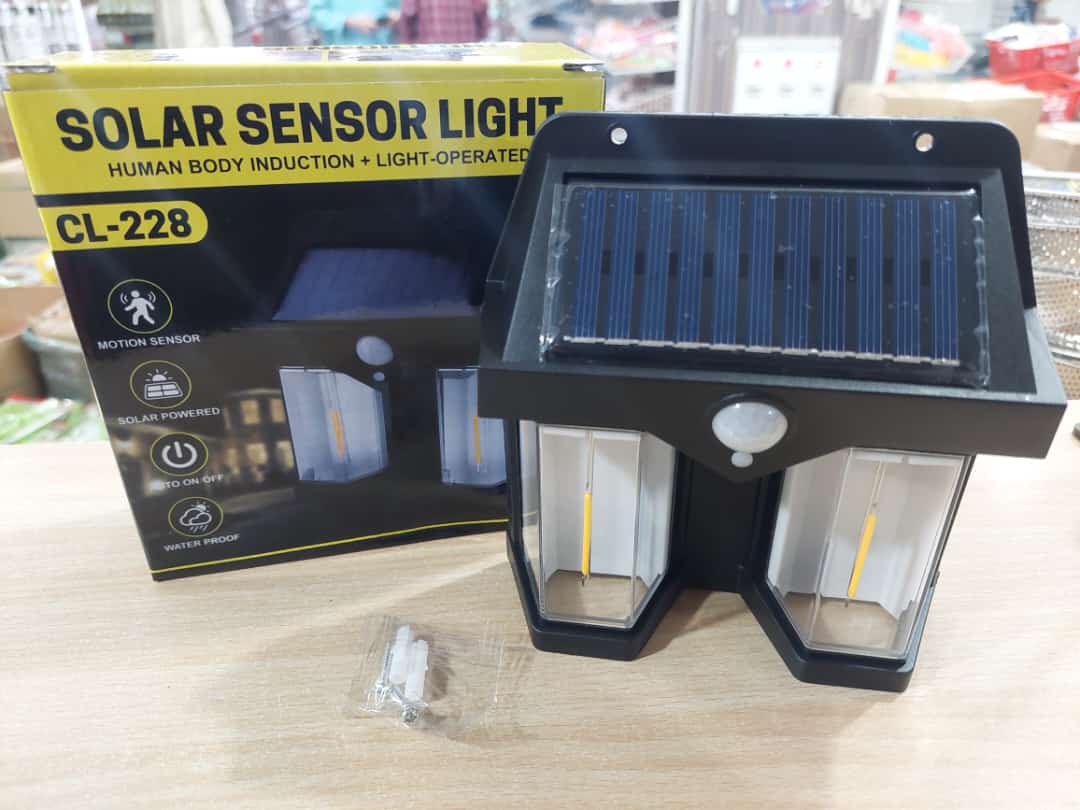 Solar Wall Light Outdoor | Motion Sensor Garden & Home Security Lamp