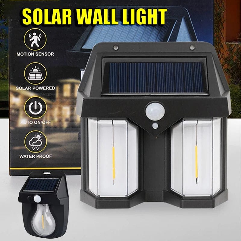 Solar Wall Light Outdoor | Motion Sensor Garden & Home Security Lamp