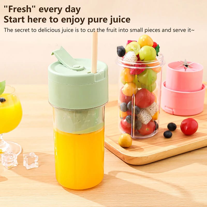 Portable Mini Blender Juicer Cup | Rechargeable USB Smoothie Maker