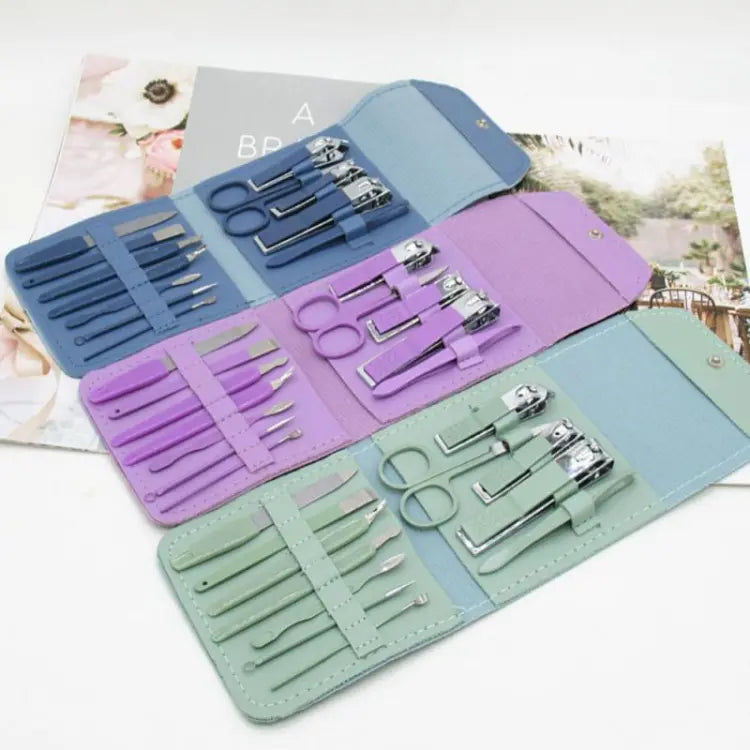 16-in-1 Steel Nail Cutter Set | Manicure & Pedicure Grooming Kit