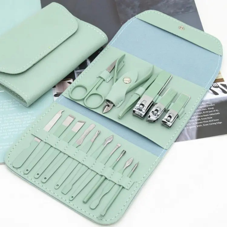 16-in-1 Steel Nail Cutter Set | Manicure & Pedicure Grooming Kit