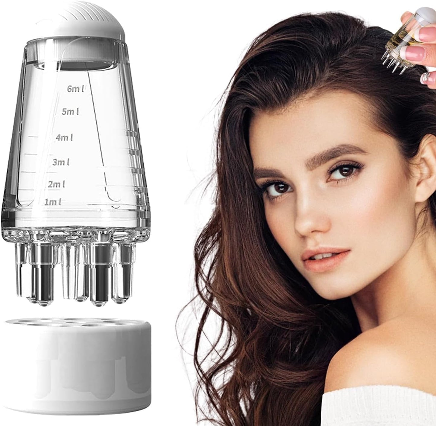 Scalp Massage Oil Applicator Comb | Hair Care Liquid Dispenser Brush