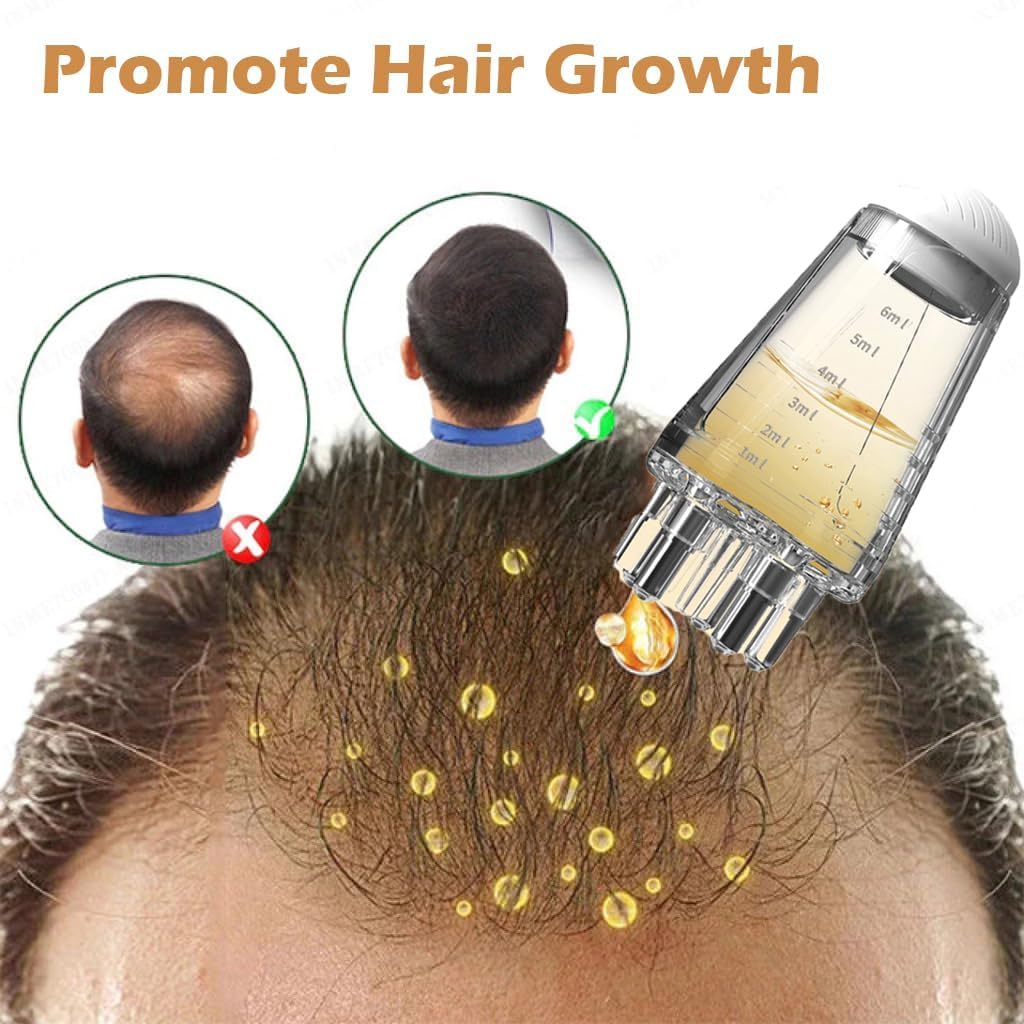 Scalp Massage Oil Applicator Comb | Hair Care Liquid Dispenser Brush