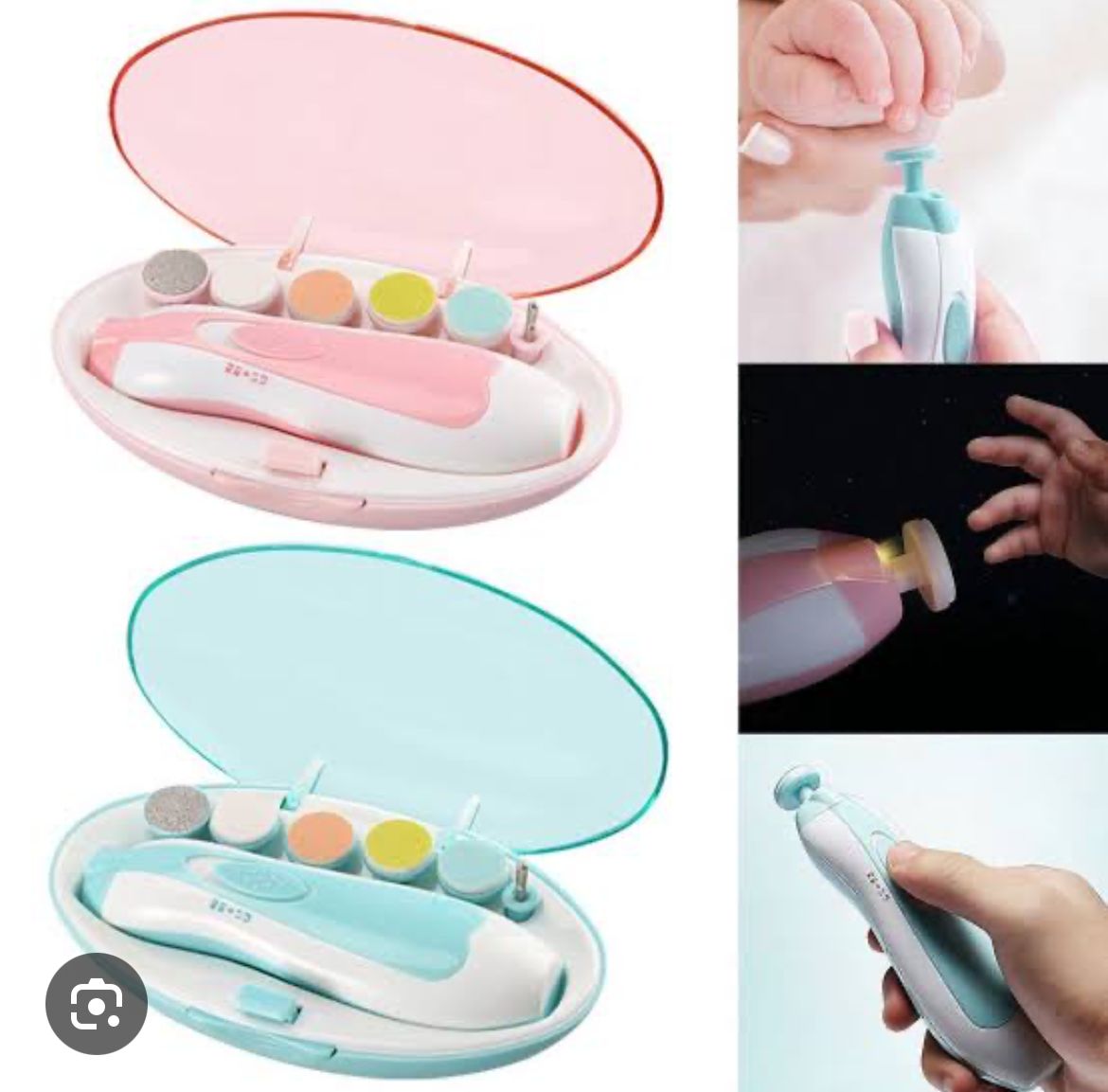 Baby Electric Nail Trimmer with LED Light | Safe Nail Clipper for Infants