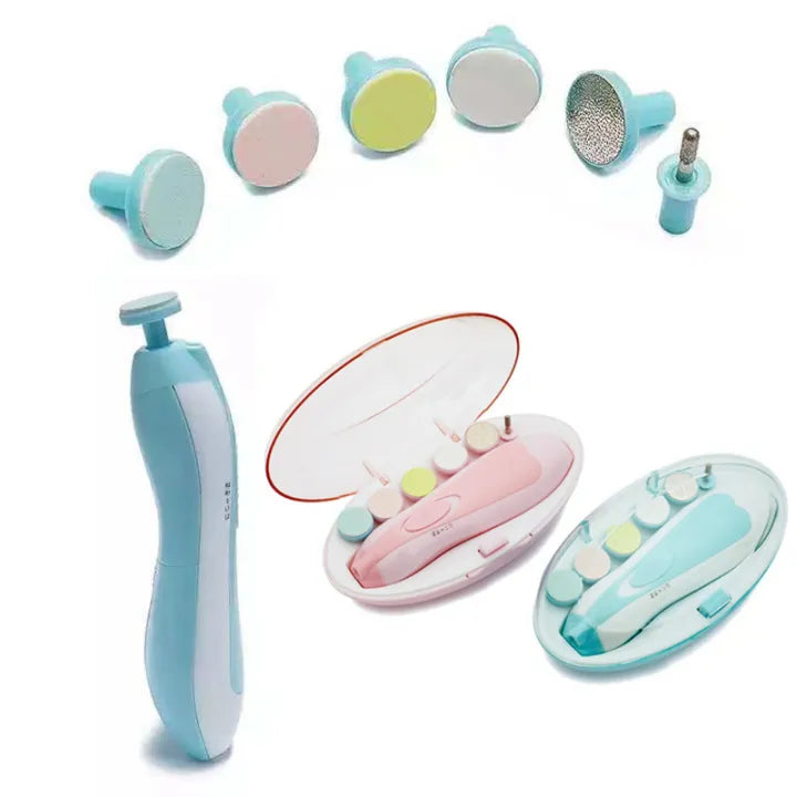 Baby Electric Nail Trimmer with LED Light | Safe Nail Clipper for Infants