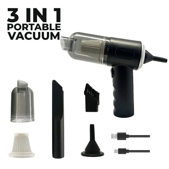 3-in-1 Portable Wireless Vacuum Cleaner | Air Duster & Blower