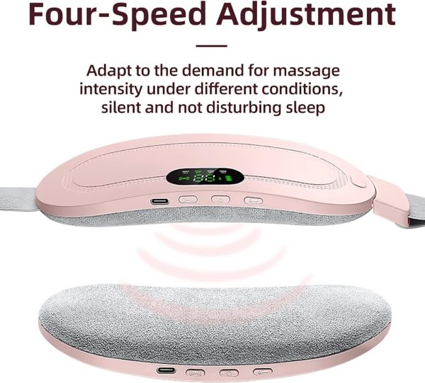 Portable Heating Pad Belt for Women | Rechargeable Heat & Massage Comfort Belt