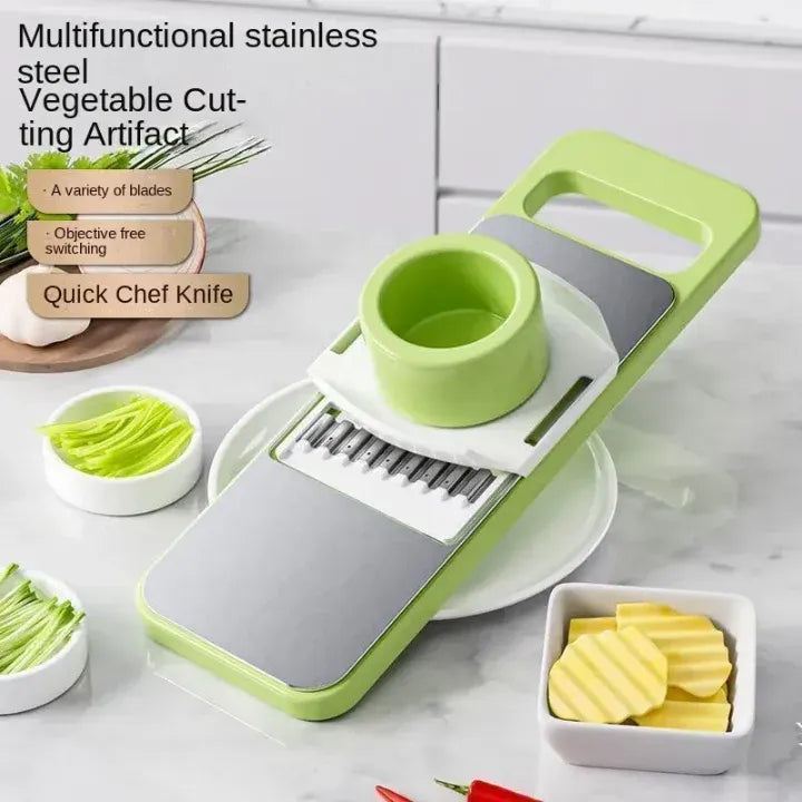 5 in 1 stainless steel vegetable cutter kitchen slicer grater