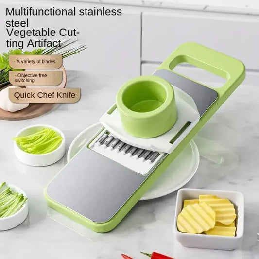 5 in 1 stainless steel vegetable cutter kitchen slicer grater