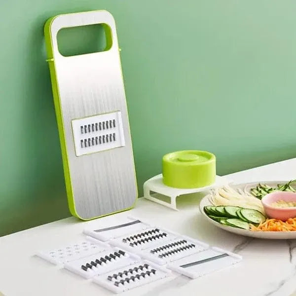 5-in-1 Stainless Steel Vegetable Cutter | Multifunctional Kitchen Slicer & Grater