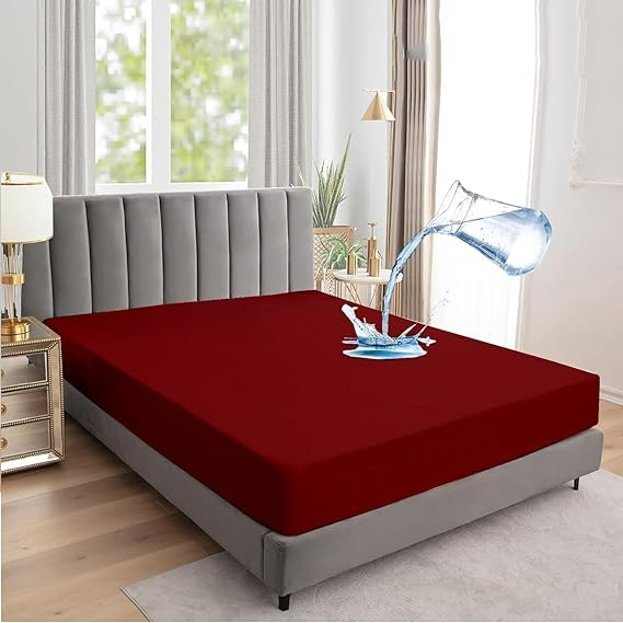 King Size Waterproof Mattress Protector | Soft Noiseless Bed Cover
