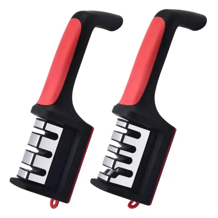 3-in-1 Kitchen Knife Sharpener with Ceramic Peeler | Diamond Coated Blade Sharpener