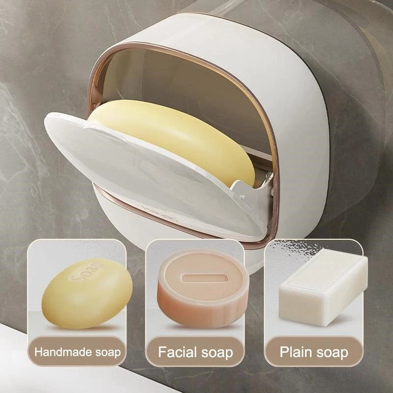 premium wall mounted soap holder with drainage tray for bathroom