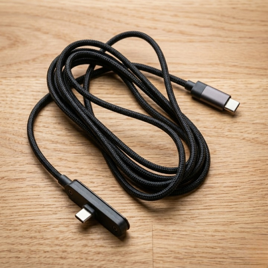 240w usb c fast charging cable with built in foldable phone stand