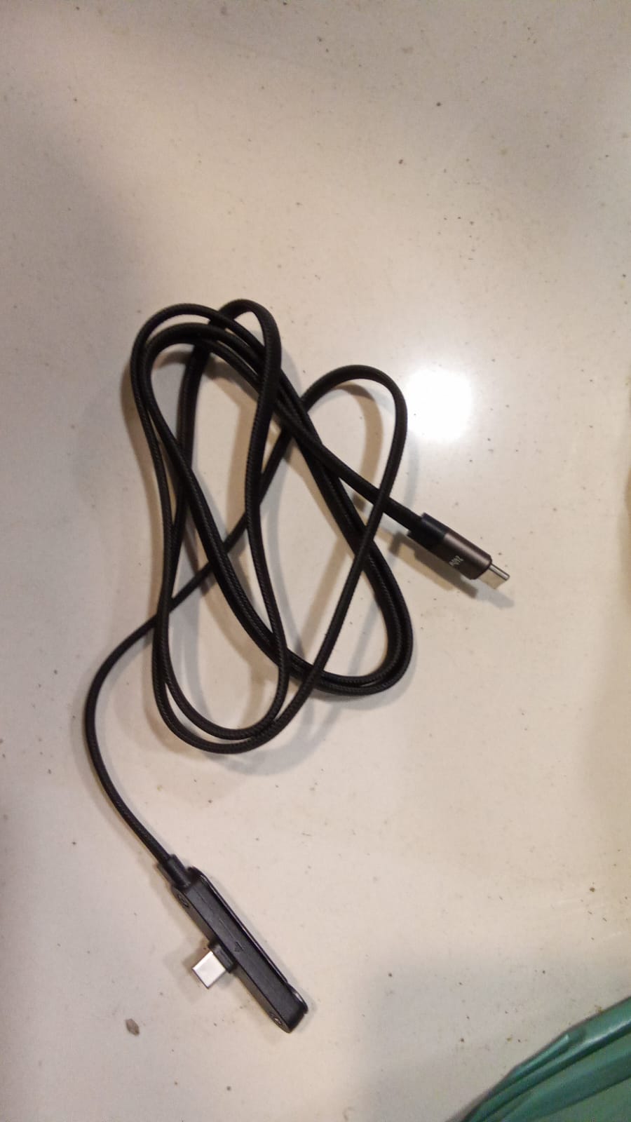 240W USB-C Fast Charging Cable with Built-in Foldable Phone Stand