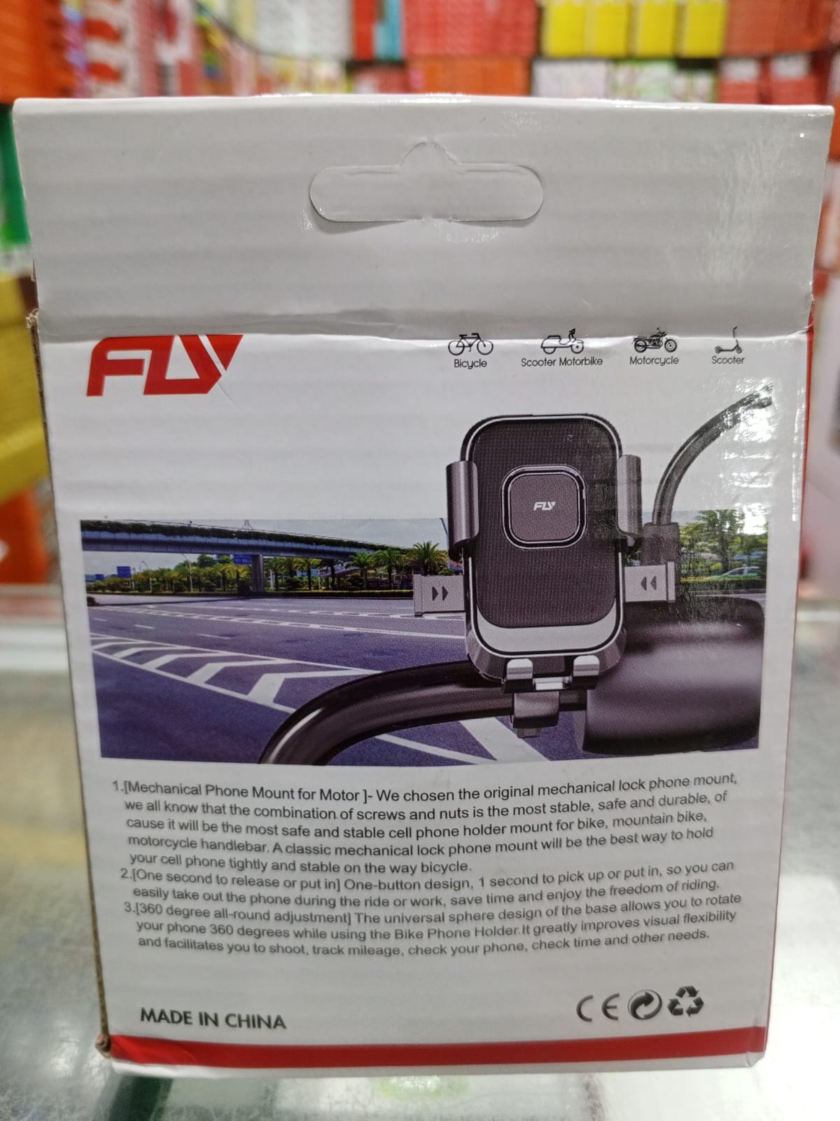 360° Adjustable Bike & Motorcycle Phone Mount | Universal Handlebar Mobile Holder