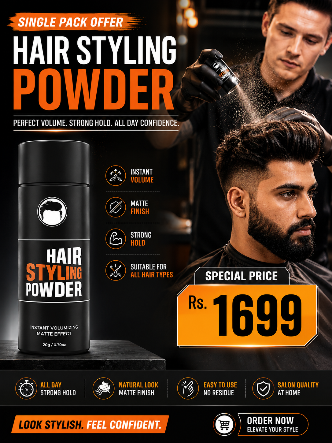 Caviii Hair Volume Powder 20g – Instant Texture & Matte Finish