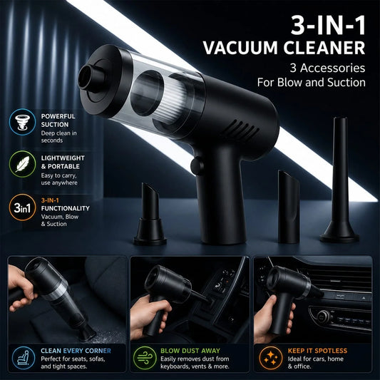 3-in-1 Wireless Vacuum Cleaner & Air Blower
