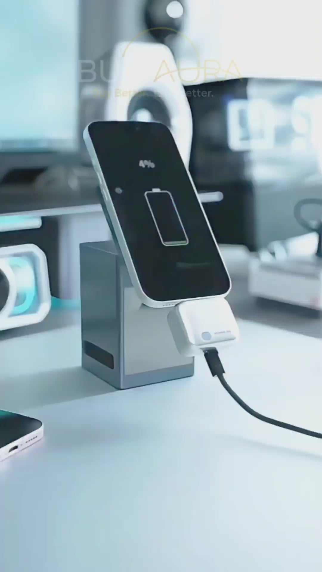 BuyAura SmartCharge Pro automatic charging disconnect demonstration